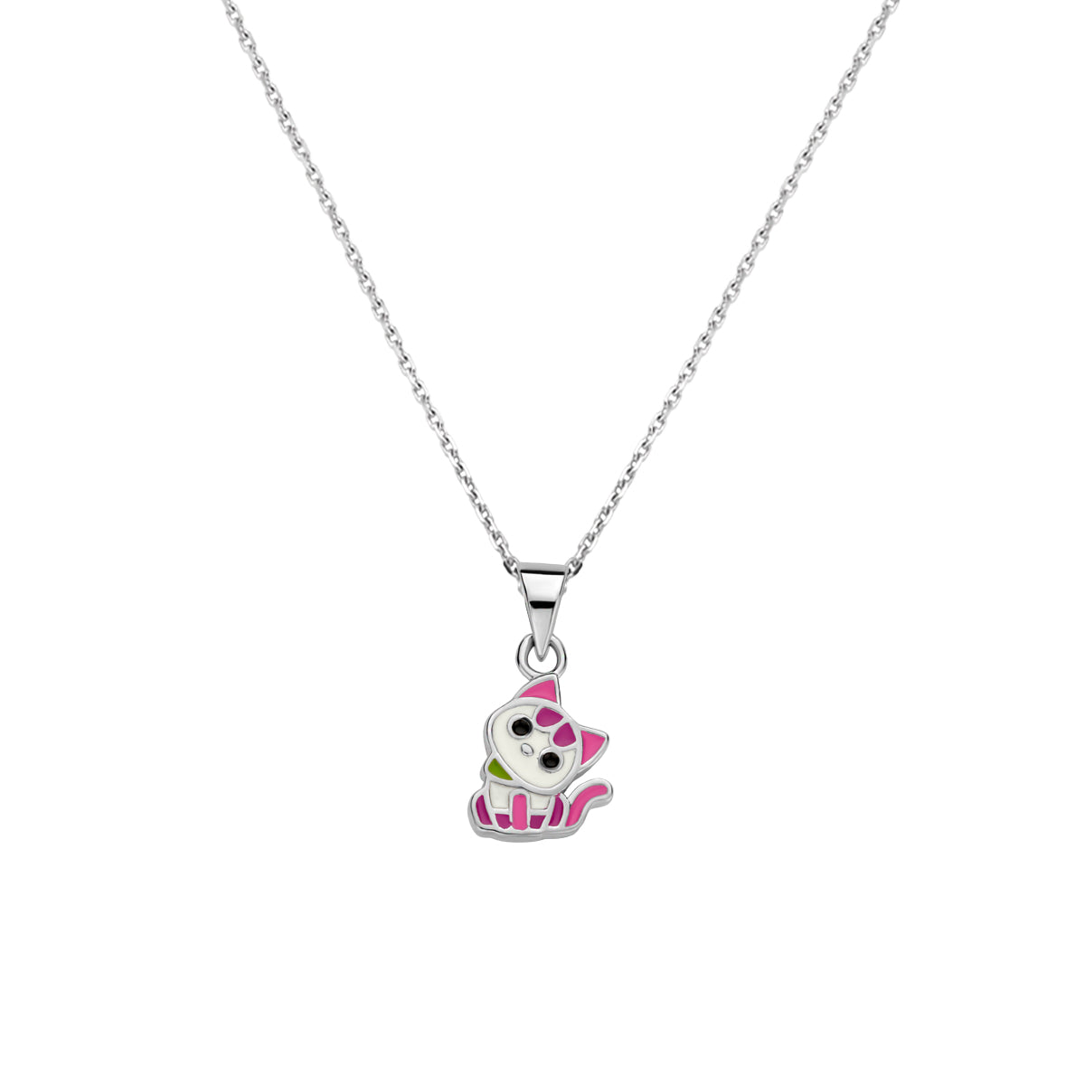 vDam Ketting Poes 36 + 4 Cm Zilver Gerhodineerd 1337286