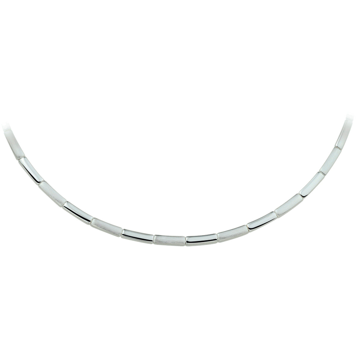 vDam Ketting Poli/mat 3,5 Mm Zilver Gerhodineerd 1326310  45cm