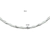 vDam Ketting Poli/mat 4,3 Mm 45cm Cm Zilver Gerhodineerd 1331937  45cm