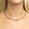 vDam Ketting Poli/mat 4,3 Mm 45cm Cm Zilver Gerhodineerd 1331937  45cm