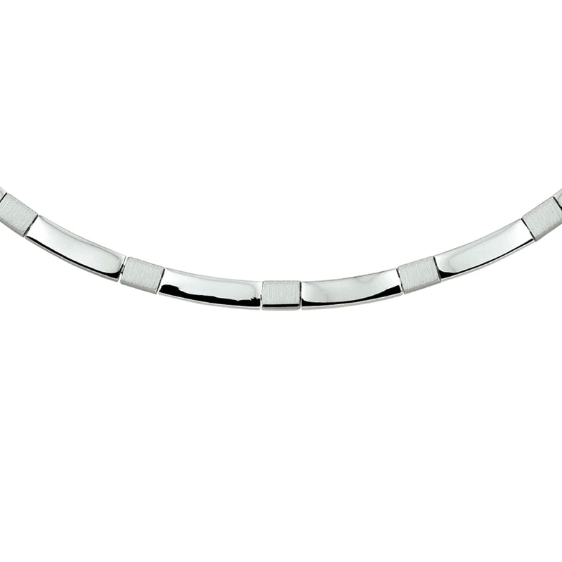 vDam Ketting Poli/mat 4,5 Mm 45 Cm Zilver Gerhodineerd 1327777