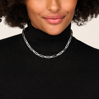 vDam Ketting Poli/mat 5,7 Mm 45cm Cm Zilver Gerhodineerd 1341726  45cm