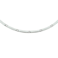 vDam Ketting Poli/mat Zirkonia 3,3 Mm 43 Cm Zilver Gerhodineerd 1326260