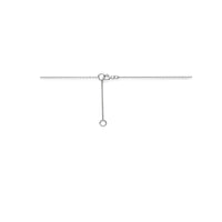 vDam Ketting Rhodoliet Kwarts 1,2 Mm 45cm Cm Zilver Gerhodineerd 1338318  45cm