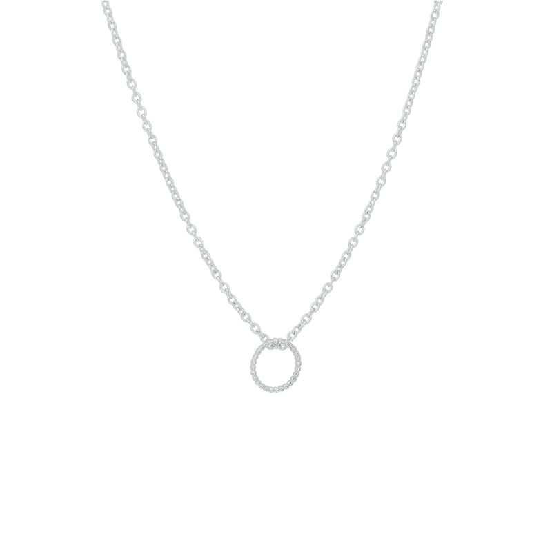 vDam Ketting Rond 40 - 42 - 44 Cm Zilver Gerhodineerd 1333026
