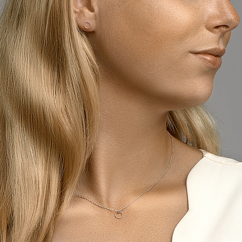 vDam Ketting Rond 40cm - 42 - 44 Cm Zilver Gerhodineerd 1333026  40cm