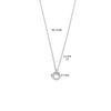 vDam Ketting Rond 41cm + 4 Cm Zilver Gerhodineerd 1333740  41cm