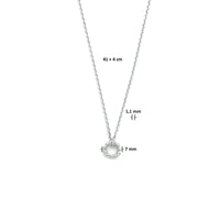 vDam Ketting Rond 41cm + 4 Cm Zilver Gerhodineerd 1333740  41cm