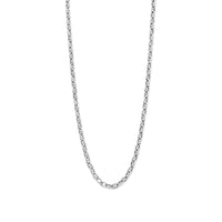 vDam Ketting Ronde Buis 4,0 Mm 40 + 4 Cm Zilver Gerhodineerd 1337701