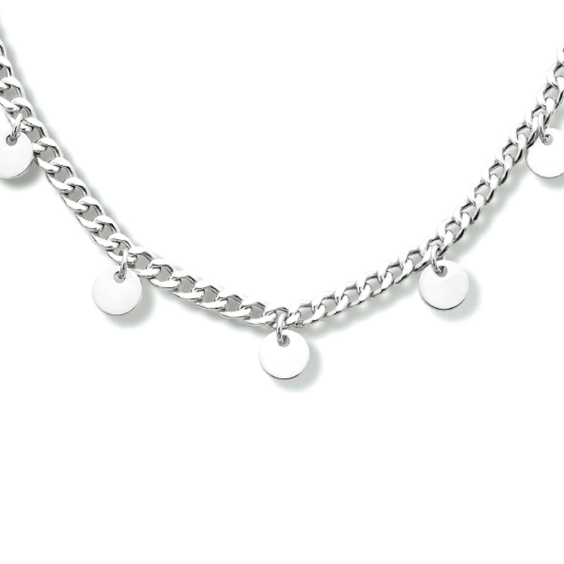 vDam Ketting Rondje 42 + 3 Cm Zilver Gerhodineerd 1334099