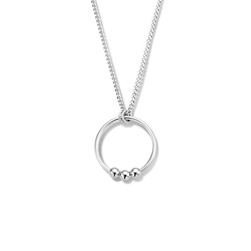 vDam Ketting Rondje 42 + 3 Cm Zilver Gerhodineerd 1334905