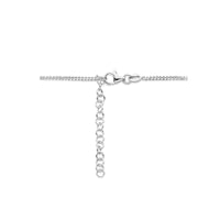 vDam Ketting Rondje Gediamanteerd 40cm + 4 Cm Zilver Gerhodineerd 1335547  40cm