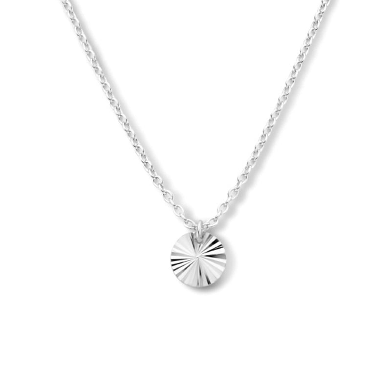 vDam Ketting Rondje Gediamanteerd 40 - 42 - 44 Cm Zilver Gerhodineerd 1334630