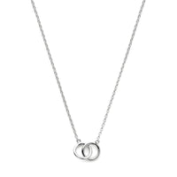vDam Ketting Rondjes 40 + 4 Cm Zilver Gerhodineerd 1325590