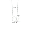 vDam Ketting Rondjes 41cm + 4 Cm Zilver Gerhodineerd 1334366  41cm