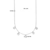 vDam Ketting Rondjes 42cm + 3 Cm Zilver Gerhodineerd 1335443  42cm