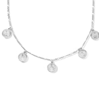 vDam Ketting Rondjes 42 + 3 Cm Zilver Gerhodineerd 1335443