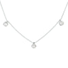 vDam Ketting Rozenkwarts 42 + 3 Cm Zilver Gerhodineerd 1329852