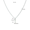 vDam Ketting Sleutel 41cm + 4 Cm Zilver Gerhodineerd 1334090  41cm