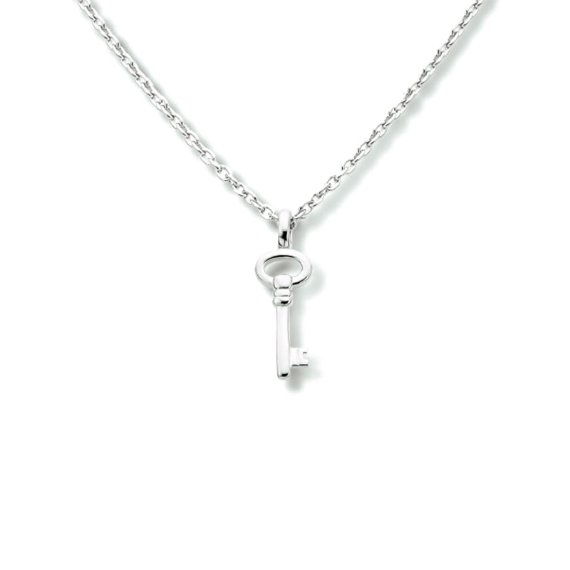 vDam Ketting Sleutel 41 + 4 Cm Zilver Gerhodineerd 1334090