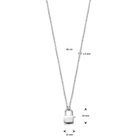 vDam Ketting Slot 1,5 Mm 46cm Cm Zilver Gerhodineerd 1338141  46cm