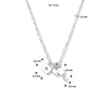 vDam Ketting Slot, Hart En Sleutel 41cm + 4 Cm Zilver Gerhodineerd 1334357  41cm