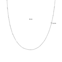 vDam Ketting Staafjes 1,6 Mm 46cm Cm Zilver Gerhodineerd 1338050  46cm