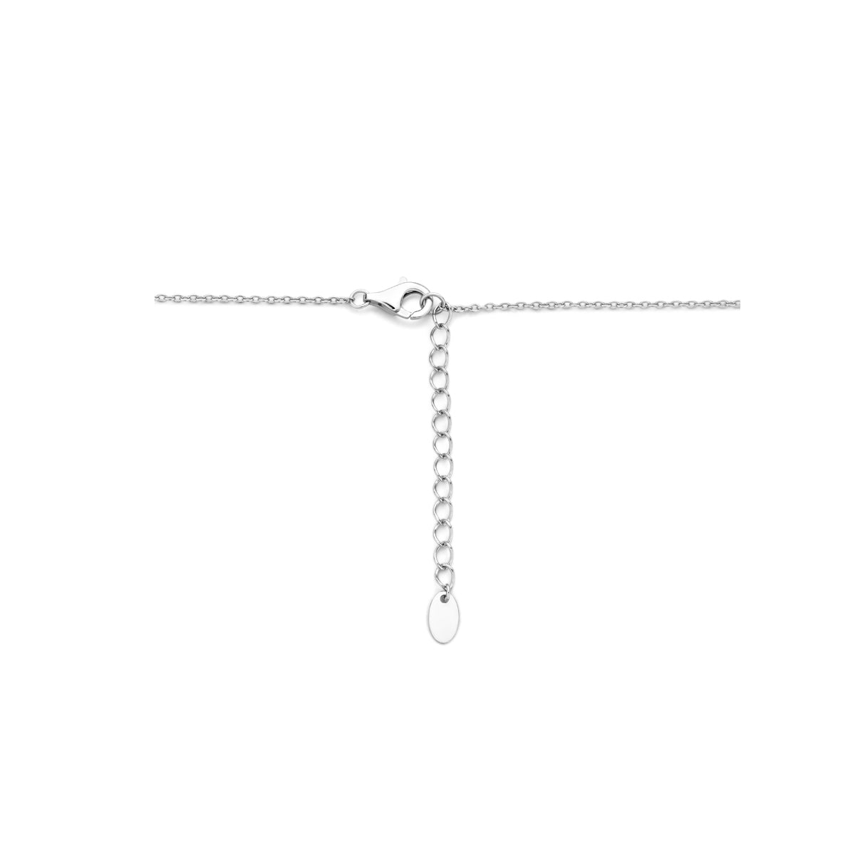 vDam Ketting Strik 40cm + 4 Cm Zilver Gerhodineerd 1340cm814  40cm