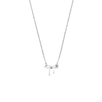 vDam Ketting Strik 41 + 4 Cm Zilver Gerhodineerd 1340864