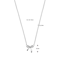vDam Ketting Strik 41cm - 43 - 45 Cm Zilver Gerhodineerd 1339701  41cm