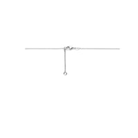 vDam Ketting Strik Zirkonia 42cm - 45 Cm Zilver Gerhodineerd 1341838  42cm