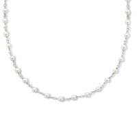 vDam Ketting Synth Parel 3,0 Mm 40 + 4 Cm Zilver Gerhodineerd 1335573