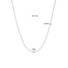 vDam Ketting Synth Parel 3,0 Mm Zilver Gerhodineerd 1335874  41cm