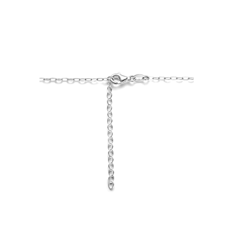 vDam Ketting Synth Parel 3,0 Mm Zilver Gerhodineerd 1335874  41cm