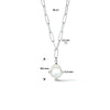 vDam Ketting Synth Parel 40cm Cm Zilver Gerhodineerd 1335814  40cm