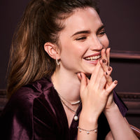 vDam Ketting Synth Parel 40cm Cm Zilver Gerhodineerd 1335814  40cm