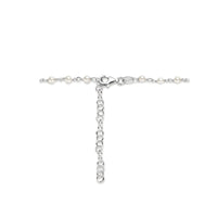 vDam Ketting Synthparels 40cm + 5 Cm Zilver Gerhodineerd 1336023  40cm