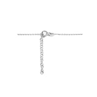 vDam Ketting Tussenstuk Zirkonia 42cm - 45 Cm Zilver Gerhodineerd 1335302  42cm