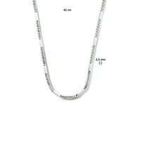 vDam Ketting Valkenoog Met Tussenstuk 2,3 Mm Zilver Gerhodineerd 1333538  42cm