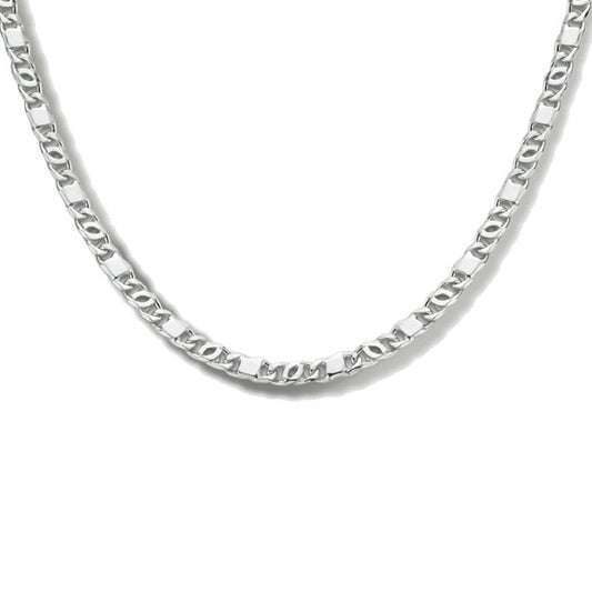 vDam Ketting Valkenoog Met Tussenstuk 2,4 Mm 40 + 4 Cm Zilver Gerhodineerd 1334840