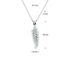 vDam Ketting Veer 41cm + 4 Cm Zilver Gerhodineerd 1328345  41cm