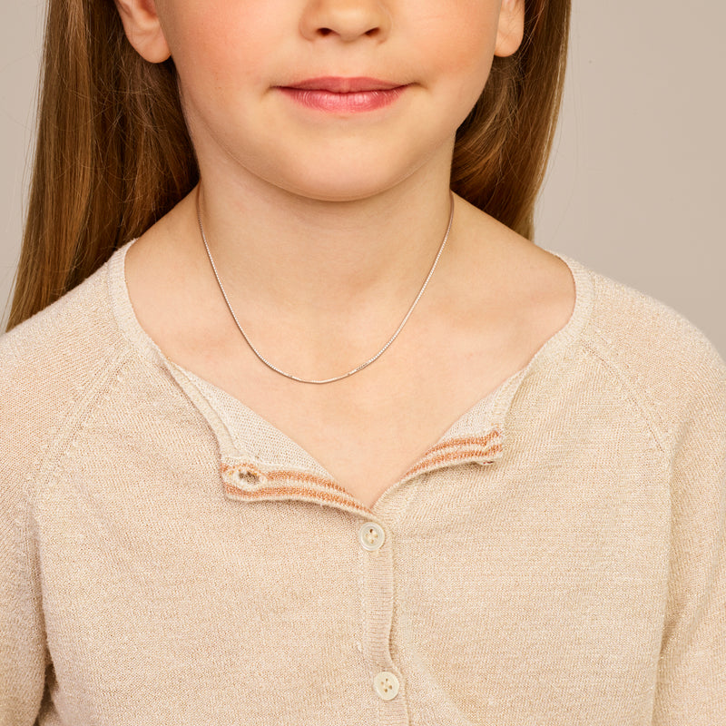 vDam Ketting Venetiaans 0,9 Mm Zilver Gerhodineerd 1330054  38cm