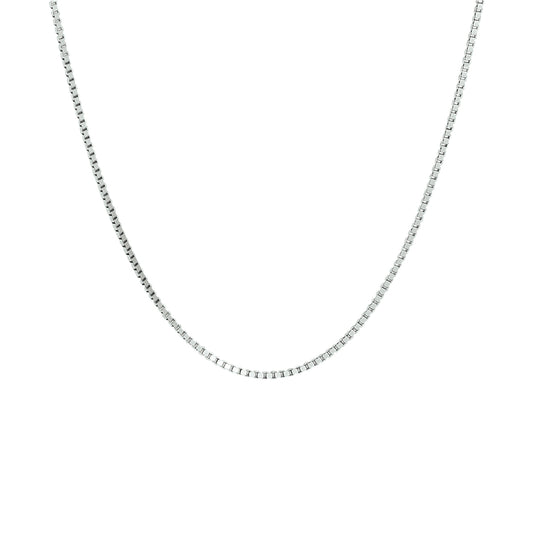 vDam Ketting Venetiaans 1,1 Mm Zilver Gerhodineerd 1329682  38cm