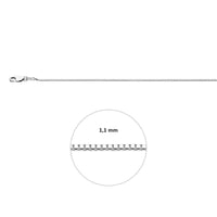 vDam Ketting Venetiaans 1,1 Mm Zilver Gerhodineerd 1340348  55cm