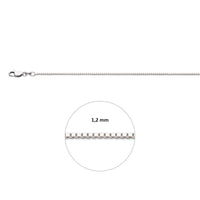 vDam Ketting Venetiaans 1,3 Mm Zilver Gerhodineerd 1330052  60cm