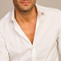 vDam Ketting Venetiaans 1,3 Mm Zilver Gerhodineerd 1330052  60cm