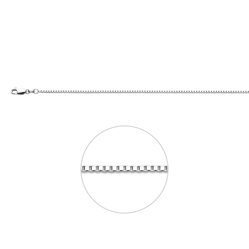 vDam Ketting Venetiaans 1,4 Mm Zilver Gerhodineerd 1338206