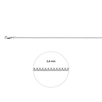 vDam Ketting Venetiaans 1,4 Mm Zilver Gerhodineerd 1333552  45cm