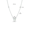 vDam Ketting Vlinder 1,2 Mm 36cm + 3 Cm Zilver Gerhodineerd 1329647  36cm