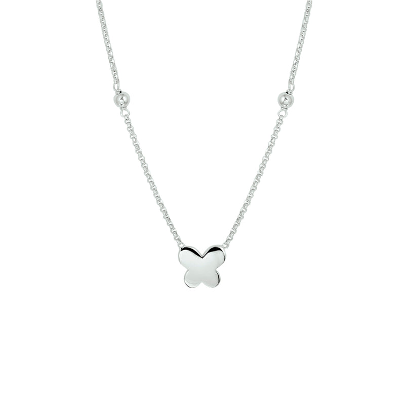 vDam Ketting Vlinder 1,2 Mm 36 + 3 Cm Zilver Gerhodineerd 1329647